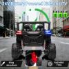 image:imagePOSTACK 24V Kids Ride on Car with Parent Remote Control 4WD OffRoad Police Car Side by Side Toddler Ride on Toy for Girls Boys with LED Police Lights Speaker Music PinkGreen