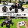 image:imagePOSTACK 24V Kids Ride on Car with Parent Remote Control 4WD OffRoad Police Car Side by Side Toddler Ride on Toy for Girls Boys with LED Police Lights Speaker Music PinkBlack