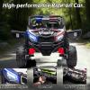 image:imagePOSTACK 24V Kids Ride on Car with Parent Remote Control 4WD OffRoad Police Car Side by Side Toddler Ride on Toy for Girls Boys with LED Police Lights Speaker Music PinkBlack