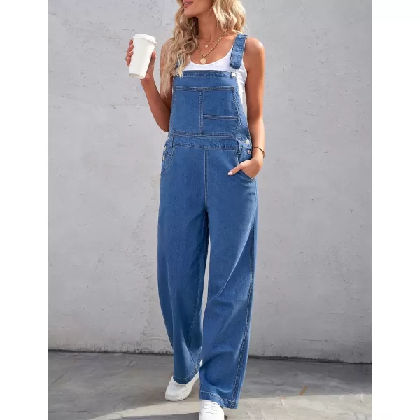 luvamia Overalls Women Loose Fit Denim Bib Baggy Overall Jumpsuit Straight Wide Leg Stretchy Jean Pants FashionA1 Quiet Harbor