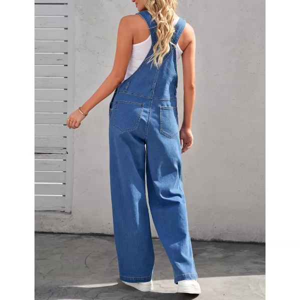 luvamia Overalls Women Loose Fit Denim Bib Baggy Overall Jumpsuit Straight Wide Leg Stretchy Jean Pants FashionA1 Quiet Harbor