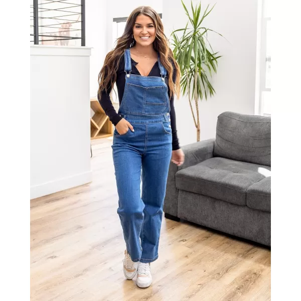 luvamia Overalls Women Loose Fit Denim Bib Baggy Overall Jumpsuit Straight Wide Leg Stretchy Jean Pants FashionA1 Quiet Harbor