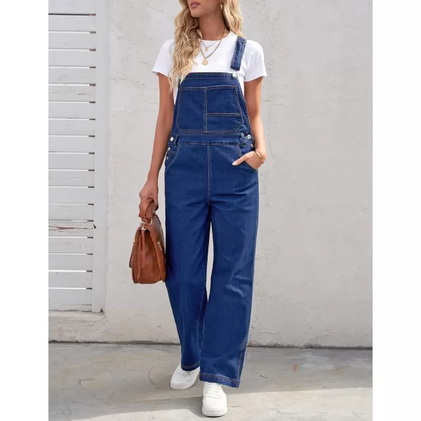 luvamia Overalls Women Loose Fit Denim Bib Baggy Overall Jumpsuit Straight Wide Leg Stretchy Jean Pants FashionA2 Sargasso Sea