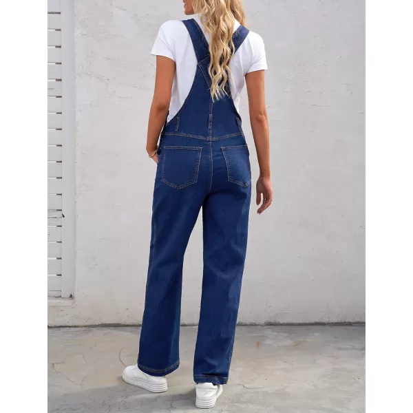 luvamia Overalls Women Loose Fit Denim Bib Baggy Overall Jumpsuit Straight Wide Leg Stretchy Jean Pants FashionA2 Sargasso Sea