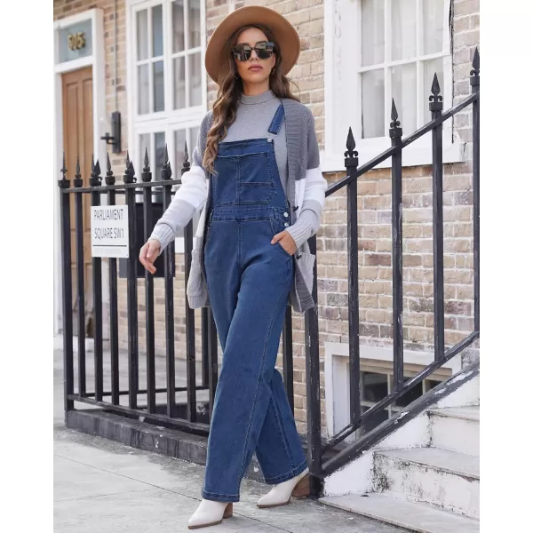 luvamia Overalls Women Loose Fit Denim Bib Baggy Overall Jumpsuit Straight Wide Leg Stretchy Jean Pants FashionA2 Sargasso Sea