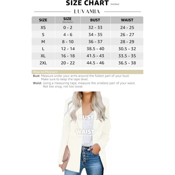 luvamia Womens Casual Long Sleeve Lapel Button Slim Work Office Blazer JacketB Brilliant White