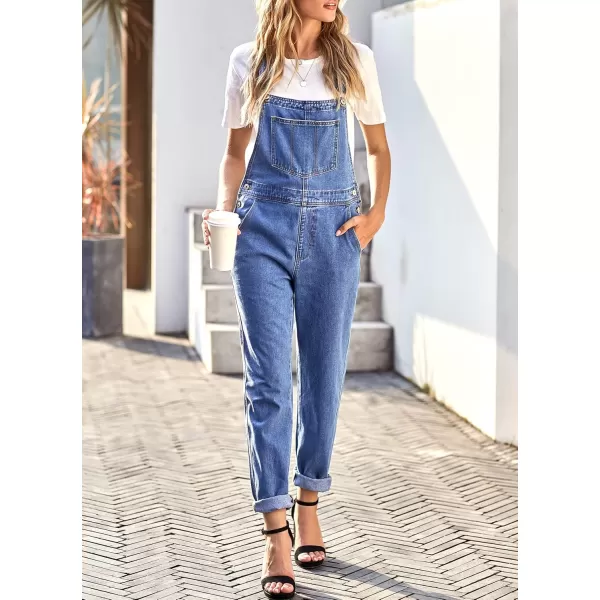 luvamia Womens Casual Stretch Adjustable Denim Bib Overalls Jeans Pants JumpsuitsA1 Cody Blue