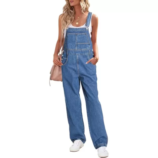 luvamia Overalls Women Loose Fit Denim Bib Baggy Overall Jumpsuit Straight Wide Leg Stretchy Jean Pants FashionA1 Quiet Harbor