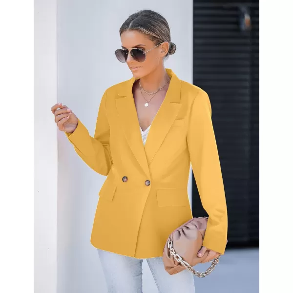 luvamia Blazer Jackets for Women Work Casual Office Long Sleeve Fashion Dressy Business OutfitsBeeswax