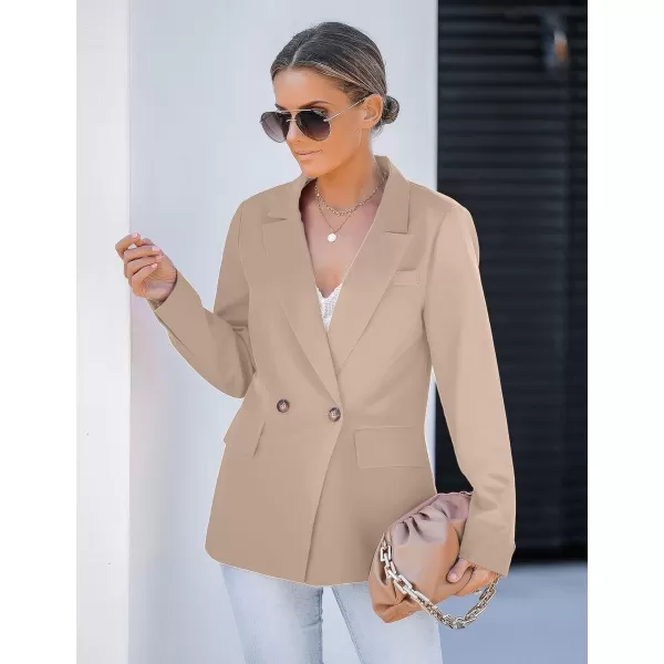 luvamia Blazer Jackets for Women Work Casual Office Long Sleeve Fashion Dressy Business OutfitsShifting Sand