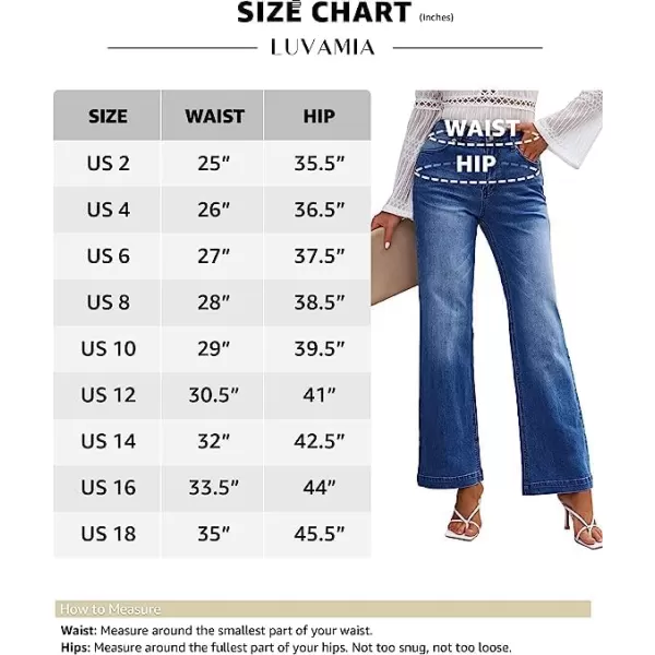 luvamia Wide Leg Jeans for Women Distressed Baggy High Waisted 90s Jeans Stretchy Denim Pants TrendyLapis Longing