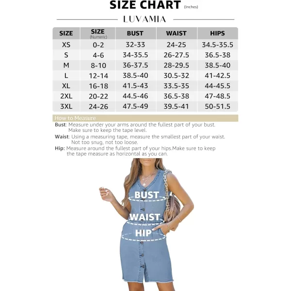 luvamia Womens Casual V Neck Sleeveless Jeans Button Down Denim Short DressLight Blue