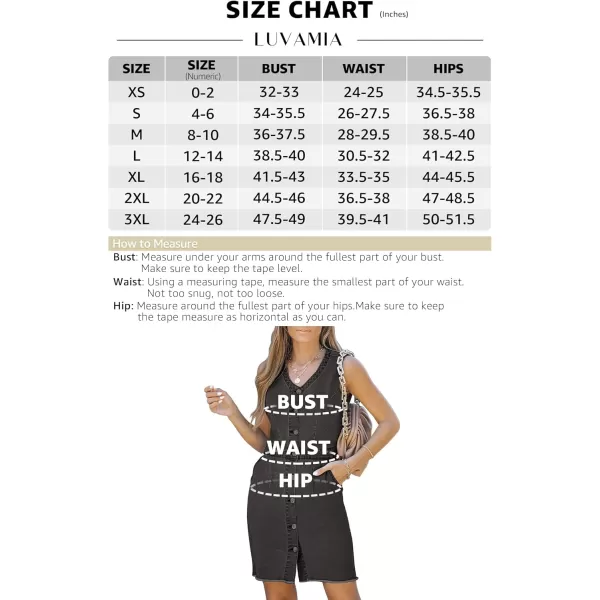 luvamia Womens Casual V Neck Sleeveless Jeans Button Down Denim Short DressPebble Grey