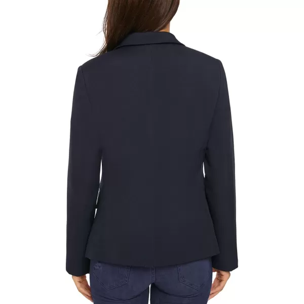 luvamia Womens Long Sleeve Formal Notch Lapel Button Down Blazer Pockets JacketPageant Blue W Striped Lining