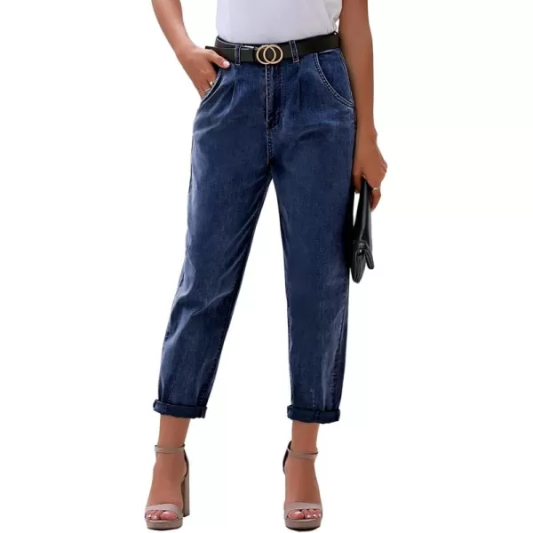 luvamia Mom Jeans for Women Trendy High Waisted Stretchy Loose Jeans for Women Denim PantsA Lapis Loft