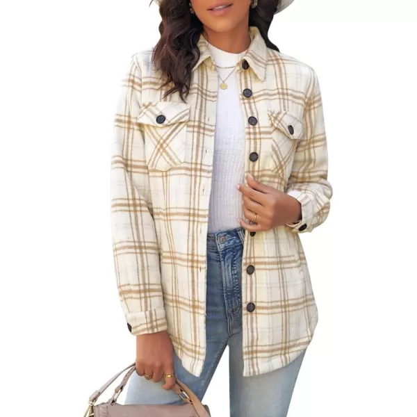 Almond Cream Plaid