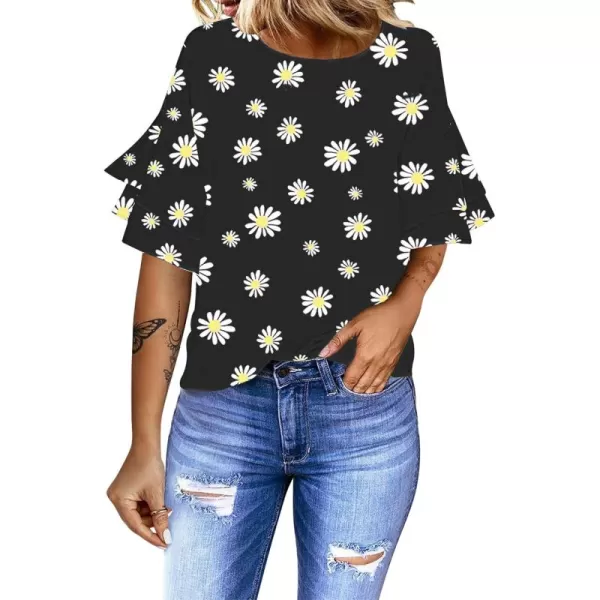 A2 Daisy Floral Black