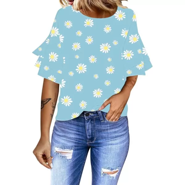 A2 Daisy Floral Blue