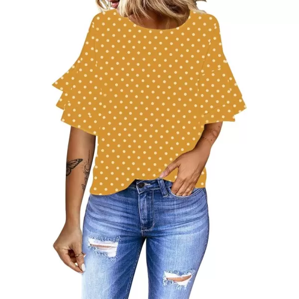 A2 Yellow/White Polka Dot