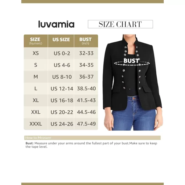 luvamia Womens Open Front Long Sleeves Work Blazer Casual Buttons Jacket SuitGrey