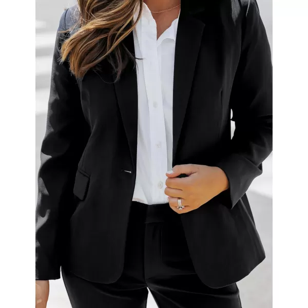 luvamia Womens Two Piece Sets Pants Suits Dressy Business Casual Outfits Professional Blazer Pantsuits Set Work OfficeBlack