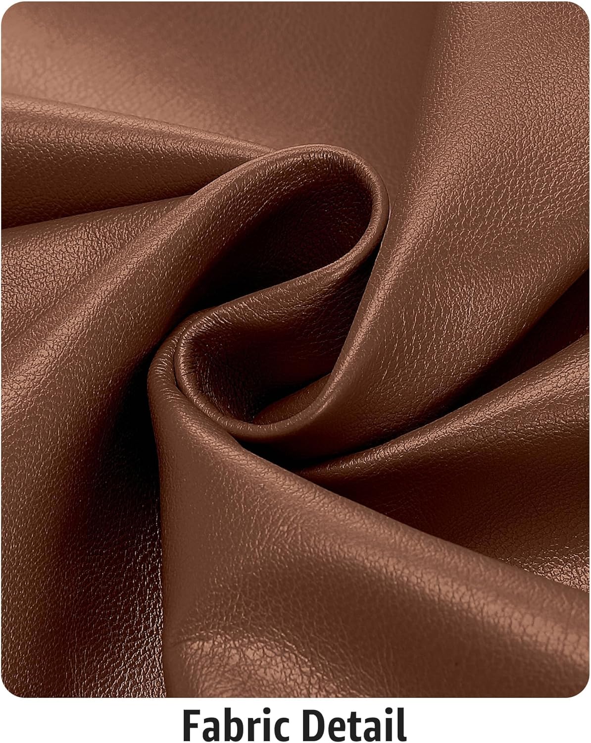 luvamia Shorts for Women Faux Leather Skorts High Waisted PU Leather Shorts Elastic Waist Ruched Wrap Skorts SkirtsRustic Brown