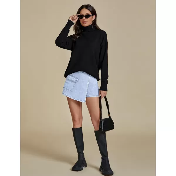 luvamia Denim Skorts for Woman Cargo Faux Wrap Jean Skort Skirts Stretchy High Waisted Skirt Shorts Country Concert WearCool Blue