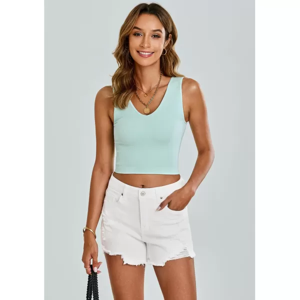 luvamia Jean Shorts for Women High Waisted Stretchy Distressed Denim Shorts Ripped Frayed Raw Hem Summer Casual ShortsOffwhite