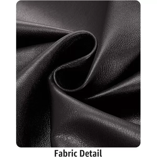 luvamia Shorts for Women Faux Leather Skorts High Waisted PU Leather Shorts Elastic Waist Ruched Wrap Skorts SkirtsBlack