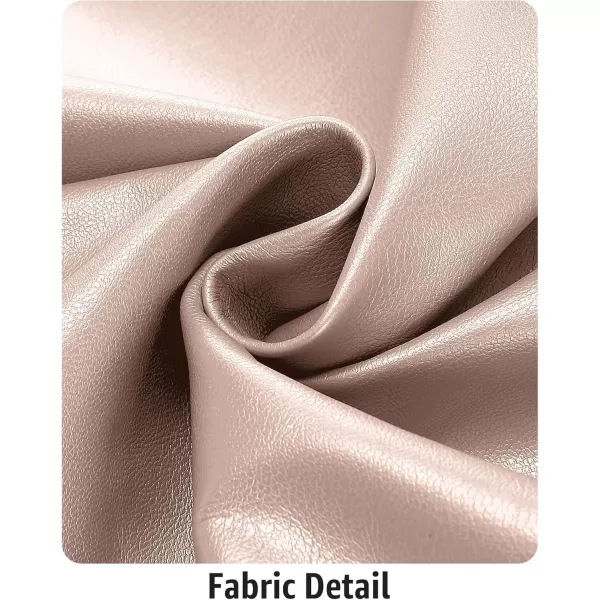 luvamia Shorts for Women Faux Leather Skorts High Waisted PU Leather Shorts Elastic Waist Ruched Wrap Skorts SkirtsWhisper Pink