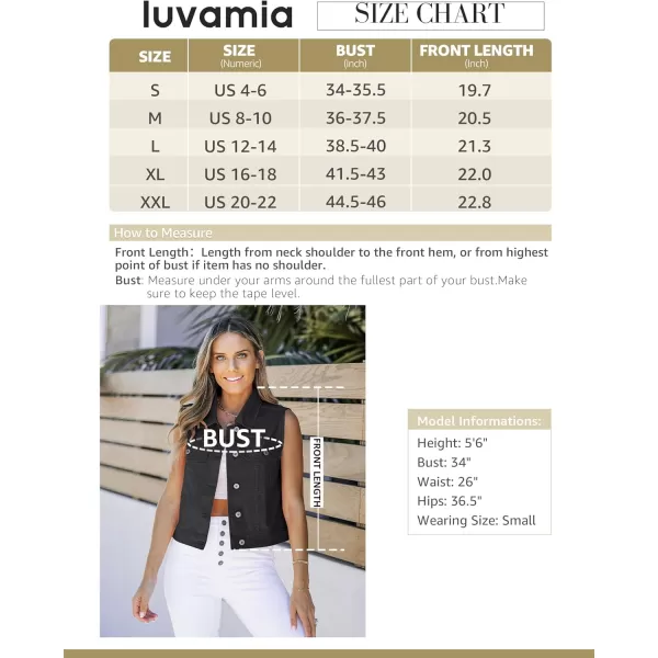 luvamia Denim Vest for Women Sleeveless Cropped Jean Jacket Vests Top Western Outfit Fashion Casual Vests with PocketsBright White