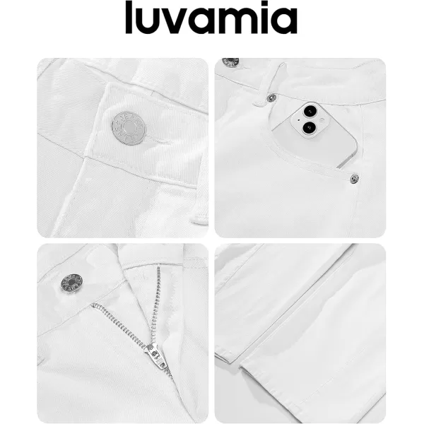 imageluvamia Barrel Jeans for Women High Waisted Trendy Baggy Stretch Denim Side Seamed Trouser Jeans Loose Fit Jean PantsCream White