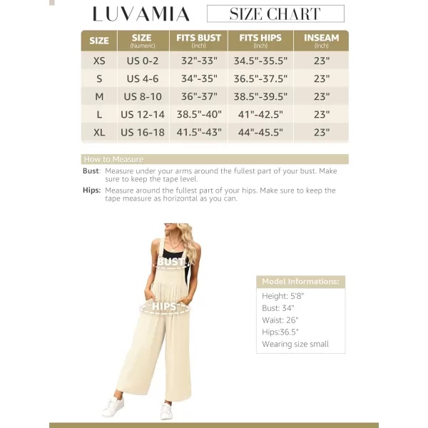 imageluvamia Jumpsuits for Women Casual Loose Wide Leg Boho Overall Jumpsuit Baggy Summer Outfits with Pockets Bib OverallsVanilla Ice