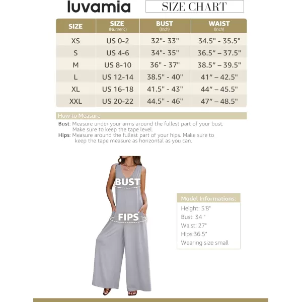 imageluvamia Jumpsuits for Women Causal Sleeveless Wide Leg Overall Jumpsuit Baggy Loose Onesie Jumpers With Pockets Lounge