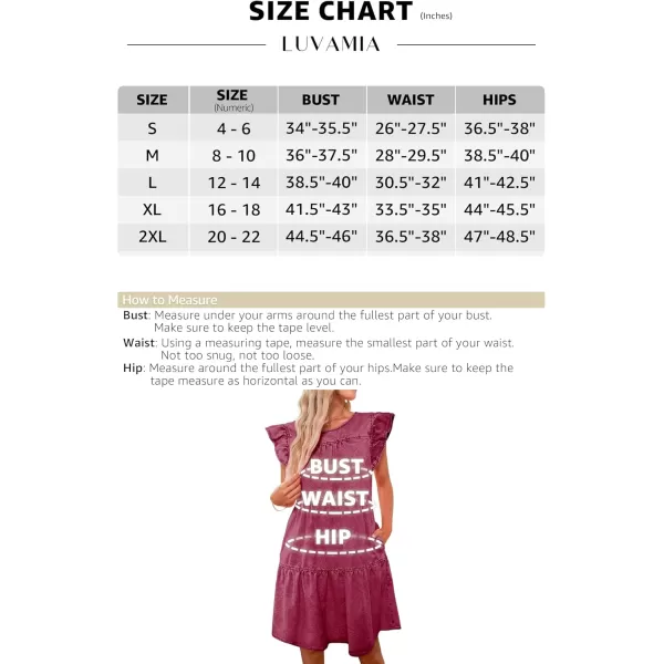 imageluvamia 2024 Denim Dress for Women Summer Babydoll Sleeveless Ruffle Sleeve Mini Dresses Loose Flowy Swing Pleated DressBaroque Rose