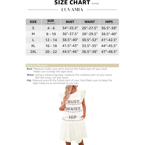 imageluvamia 2024 Denim Dress for Women Summer Babydoll Sleeveless Ruffle Sleeve Mini Dresses Loose Flowy Swing Pleated DressBrilliant White