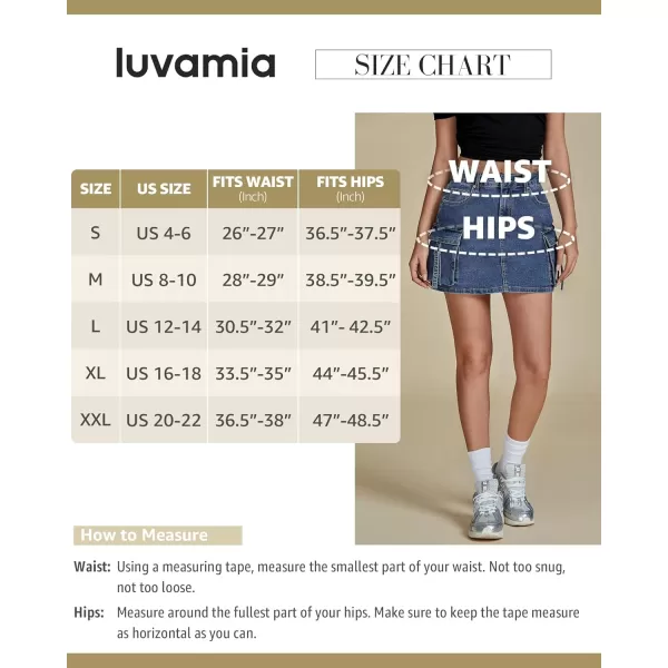 imageluvamia Jean Skirts for Women Denim Stretchy Cargo High Waisted Trendy Y2K Mini Skirt with Utility PocketsReef Blue