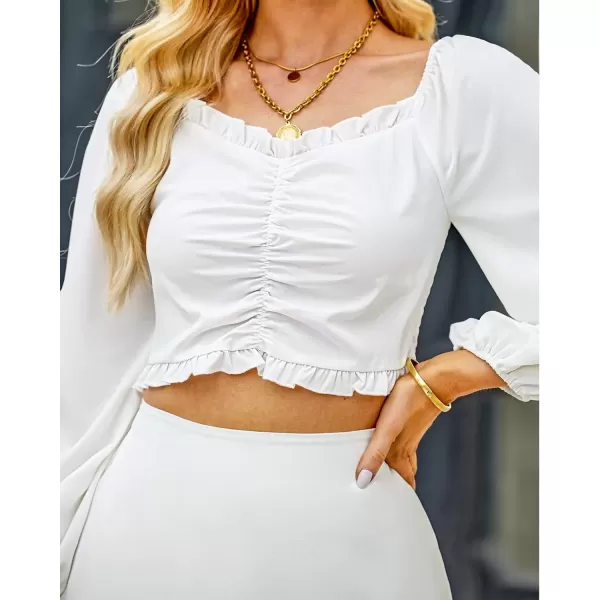 imageluvamia 2023 Two Piece Outfits for Women Summer Tiered Skirt Sets 2 Pieces with Shorts Ruched Top Romper Matching Set