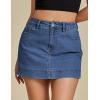 imageluvamia Jean Skorts for Woman Trendy High Waisted Stretchy Denim Skirt with Shorts Y2K Mini Skort Skirts Country ConcertClassic Blue