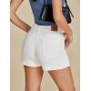 imageluvamia Jean Skorts for Woman Trendy High Waisted Stretchy Denim Skirt with Shorts Y2K Mini Skort Skirts Country ConcertCream White