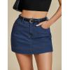 imageluvamia Jean Skorts for Woman Trendy High Waisted Stretchy Denim Skirt with Shorts Y2K Mini Skort Skirts Country ConcertDarkness Blue