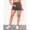 imageluvamia Jean Skorts for Woman Trendy High Waisted Stretchy Denim Skirt with Shorts Y2K Mini Skort Skirts Country ConcertPecan Brown