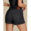 imageluvamia Jean Skorts for Woman Trendy High Waisted Stretchy Denim Skirt with Shorts Y2K Mini Skort Skirts Country ConcertWashed Black