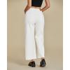 imageluvamia Wide Leg Jeans for Women High Waisted Relaxed Fit Trendy Stretchy Denim Pants Ankle Trouser Jeans with PocketsCream White