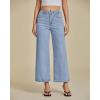 imageluvamia Wide Leg Jeans for Women High Waisted Relaxed Fit Trendy Stretchy Denim Pants Ankle Trouser Jeans with PocketsRoadknight Blue