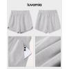 imageluvamia Athletic Shorts for Women High Waisted Comfy Pull On Elastic Waist Casual Lounge Summer Sweat Shorts with PocketHeather Grey