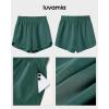 imageluvamia Athletic Shorts for Women High Waisted Comfy Pull On Elastic Waist Casual Lounge Summer Sweat Shorts with PocketHunter Green