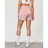 imageluvamia Athletic Shorts for Women High Waisted Comfy Pull On Elastic Waist Casual Lounge Summer Sweat Shorts with PocketPink