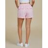 imageluvamia Striped Shorts for Women High Waisted Trendy Casual Pull On Drawstring Elastic Waist Beach Shorts with PocketsPink Stripe