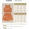 imageluvamia Linen Short Sets for Women Two Piece Matching Casual Sleeveless Tank Top and High Waisted Shorts Summer OutfitsPeach Caramel